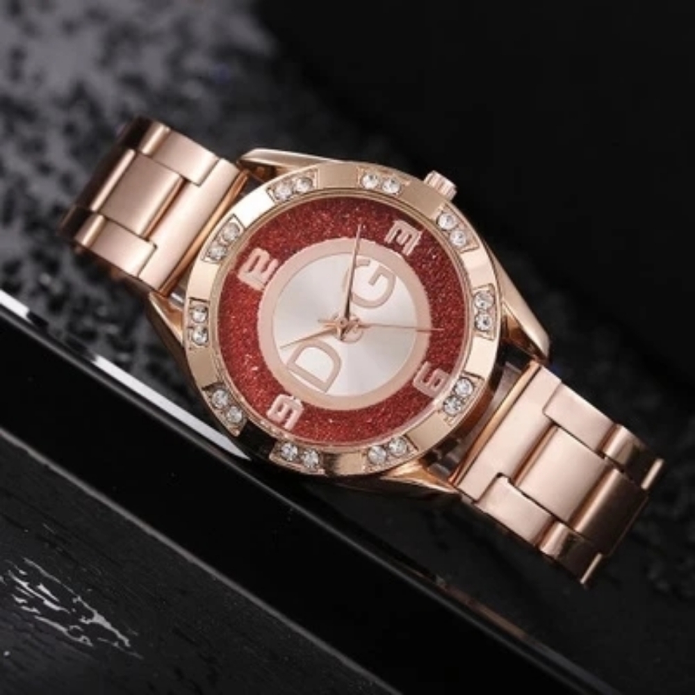 "D G Rhinestone Watch"